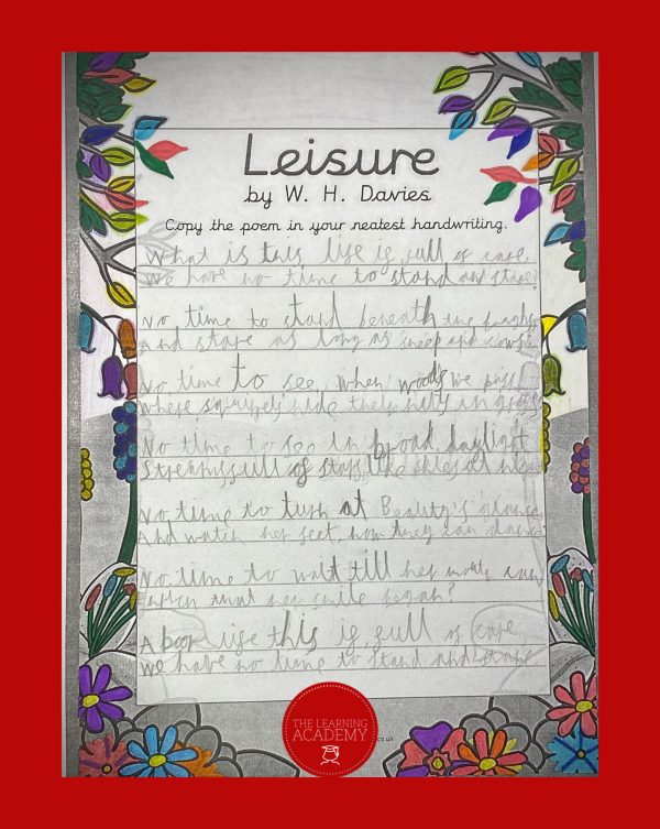 Rowan Writing The Learning Academy Ashford